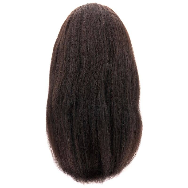 Kinky Straight 4x4 Transparent Lace 100% Human Hair Closure Wig - Image 7