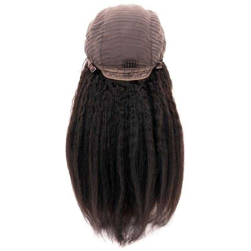 Kinky Straight 4x4 Transparent Lace 100% Human Hair Closure Wig - Image 8