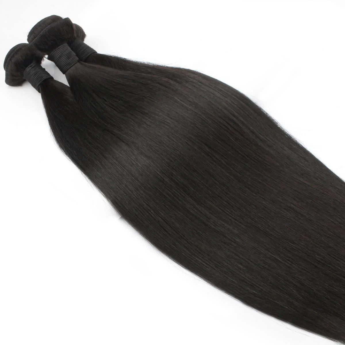 Malaysian Straight 100% Human Hair Bundle Deals - Image 5
