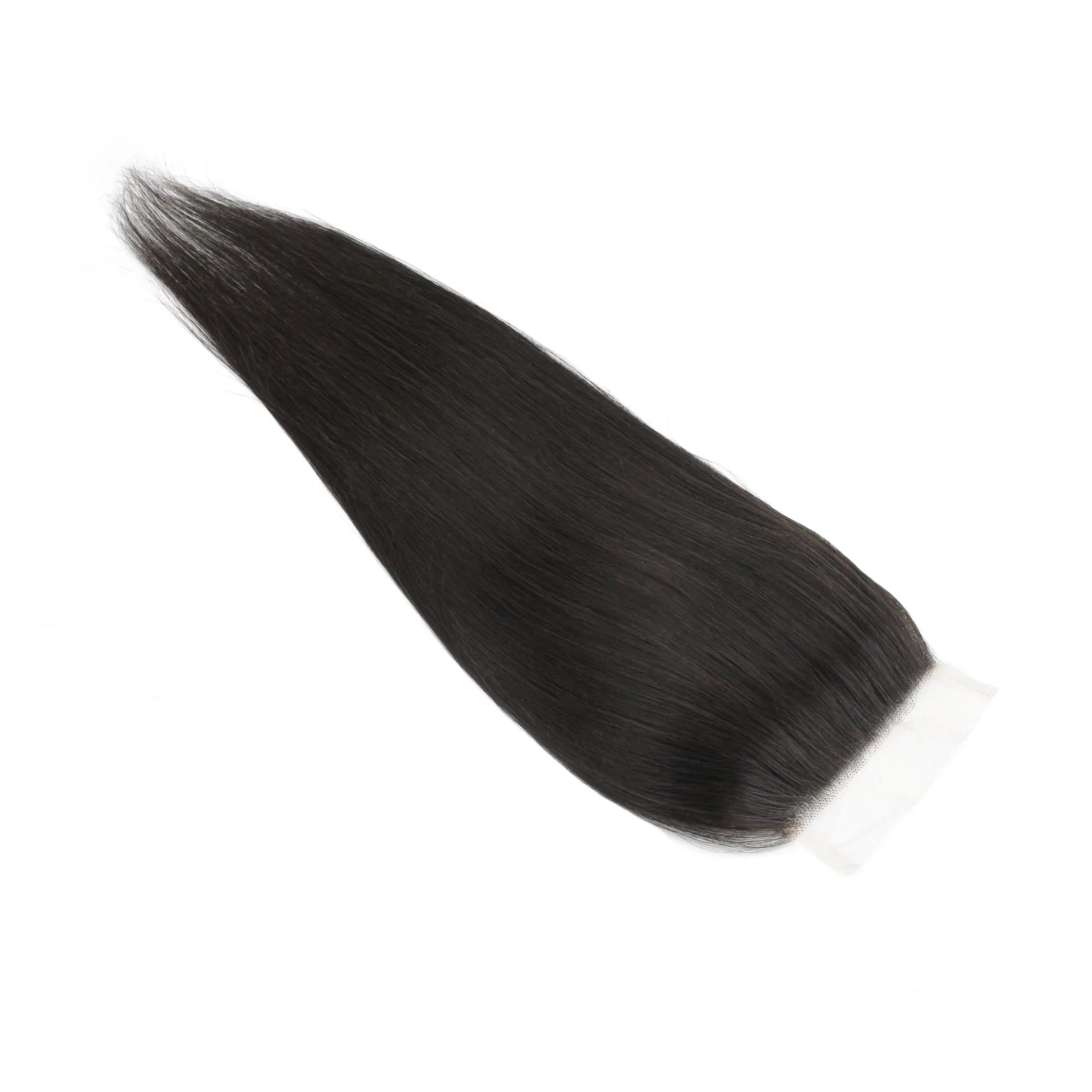 Malaysian Straight 4x4 Transparent Lace Human Hair Closure - Image 6