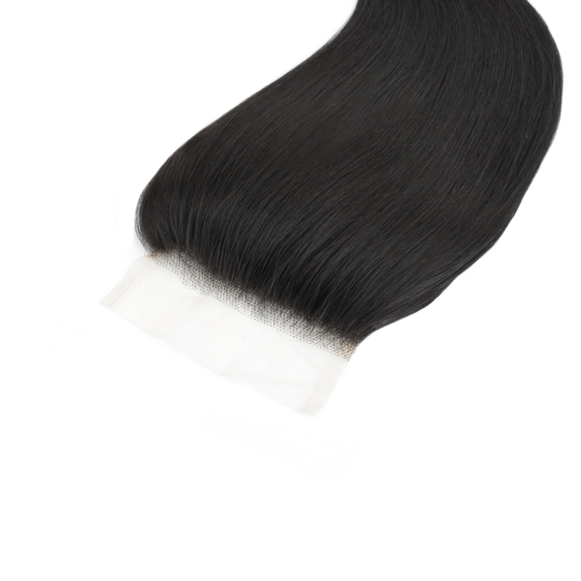 Malaysian Straight 4x4 Transparent Lace Human Hair Closure - Image 8