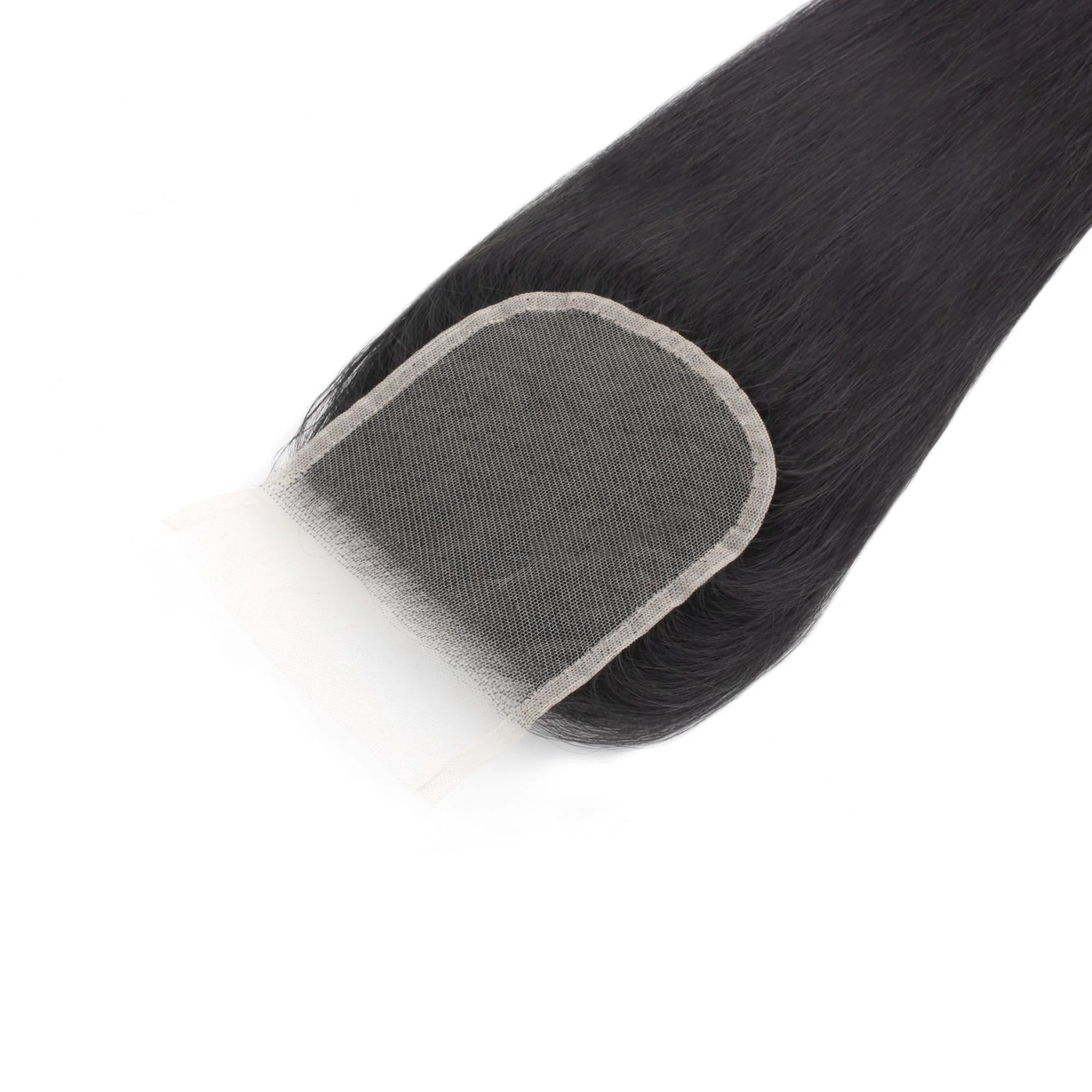 Malaysian Straight 4x4 Transparent Lace Human Hair Closure - Image 9