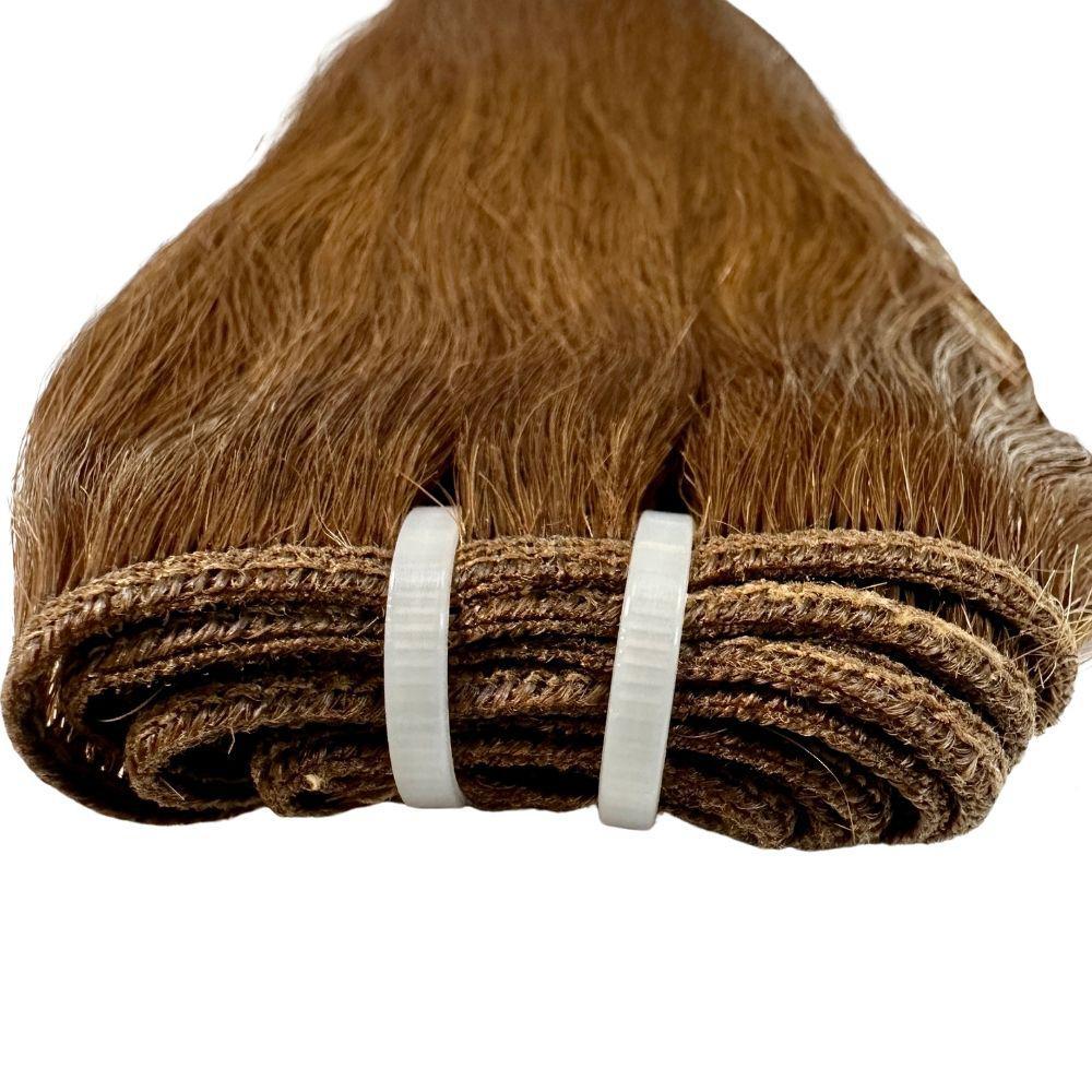 Raw Medium Brown Straight 100% Human Hair Bundles - Image 5