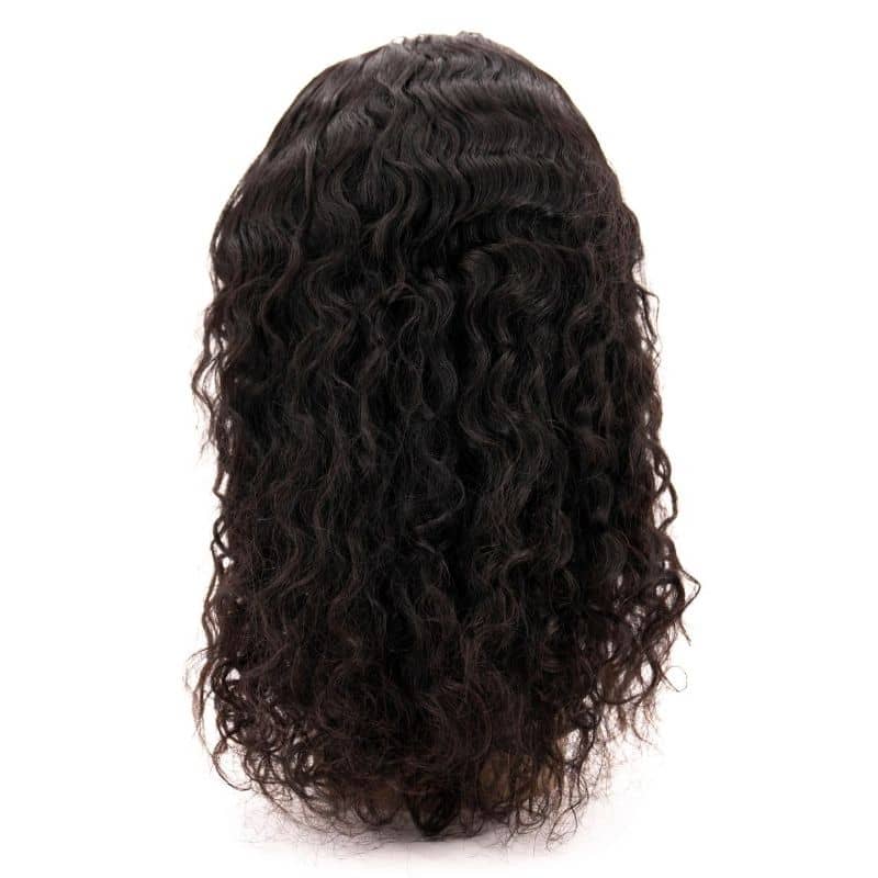 Messy Curl 4x4 Transparent Lace 100% Human Hair Closure Wig - Image 6