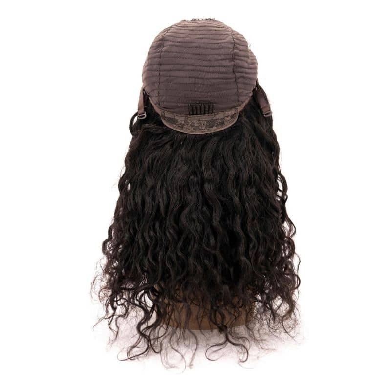 Messy Curl 4x4 Transparent Lace 100% Human Hair Closure Wig - Image 7
