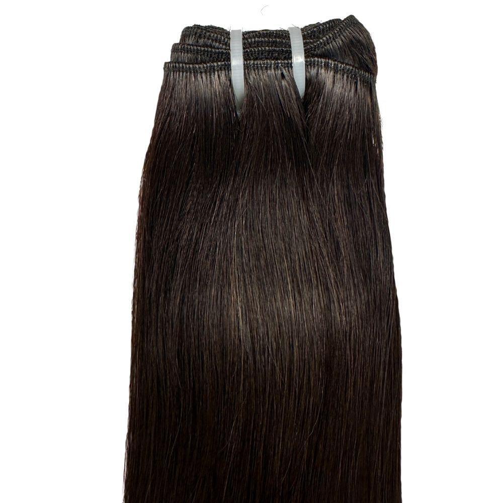 Raw Natural Black Straight 100% Human Hair Bundles - Image 4