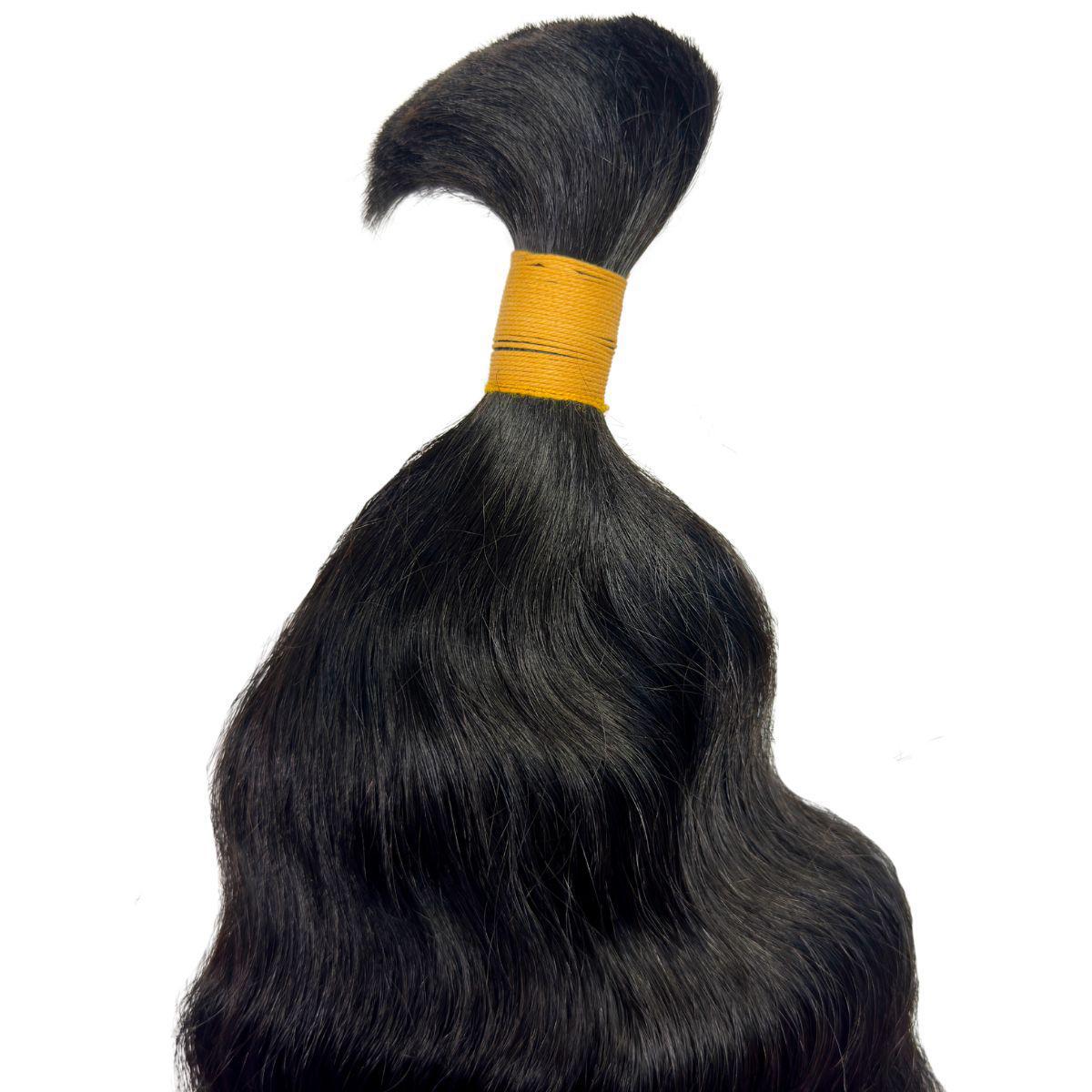 Raw Indian Curly Bulk 100% Human Braiding Hair - Image 4
