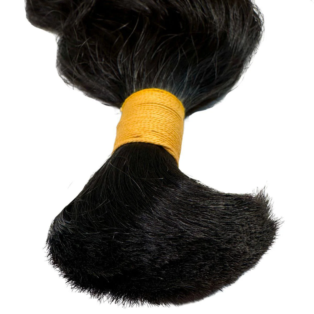 Raw Indian Curly Bulk 100% Human Braiding Hair - Image 5