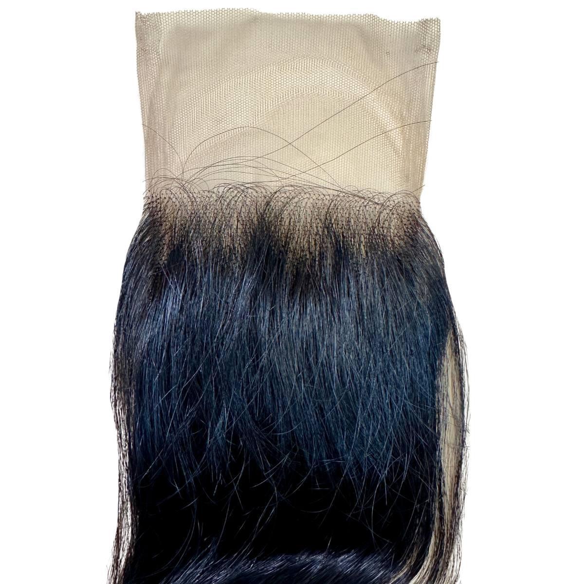 Raw Indian Wavy 4x4 Transparent Lace 100 % Human Hair Closure - Image 4