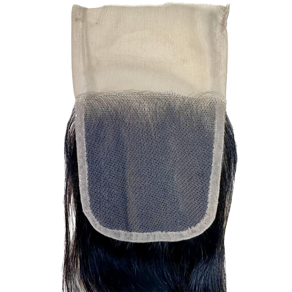 Raw Indian Wavy 4x4 Transparent Lace 100 % Human Hair Closure - Image 5