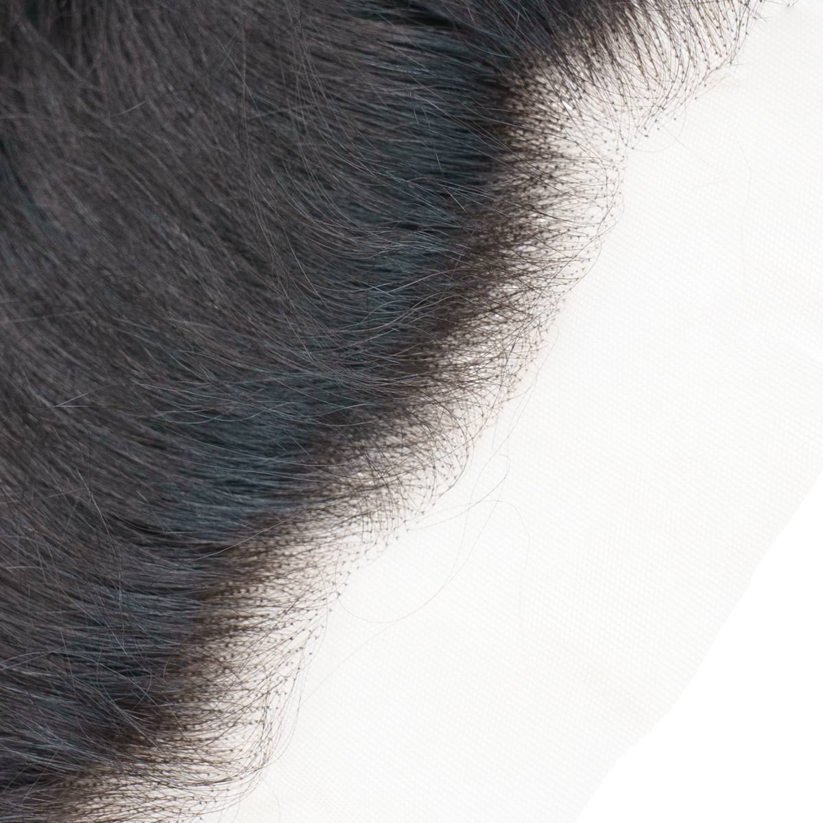 Raw Indian Curly 13x4 Transparent Lace 100% Human Hair Frontal - Image 8