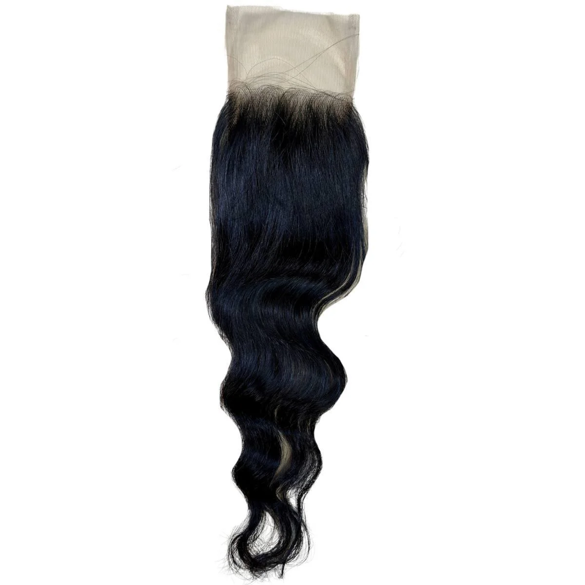 Raw Indian Wavy 4x4 Transparent Lace 100 % Human Hair Closure - Image 6