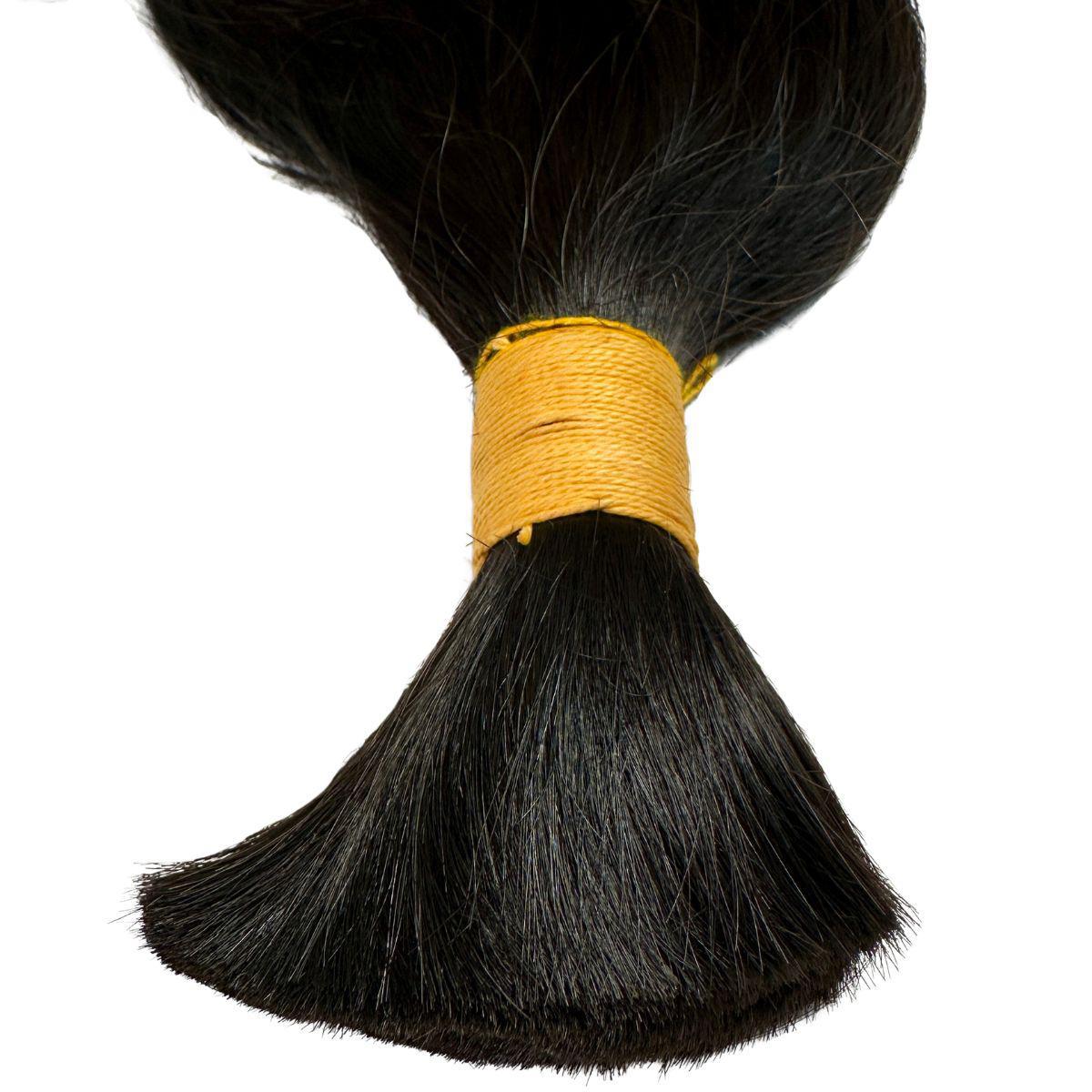 Raw Indian Wavy Bulk 100% Human Braiding Hair - Image 5