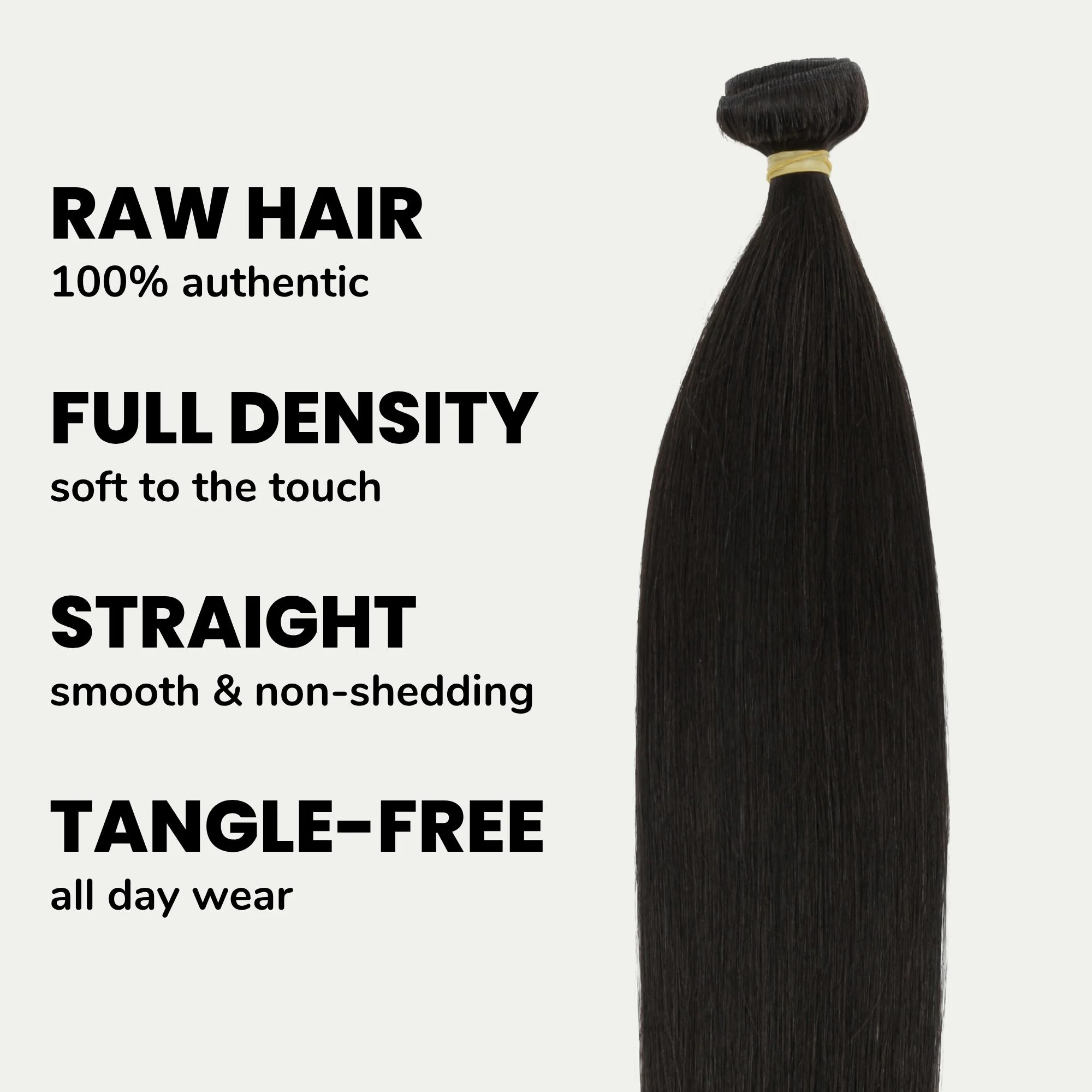Raw Straight 100% Human Hair Bundle Deal - Image 3