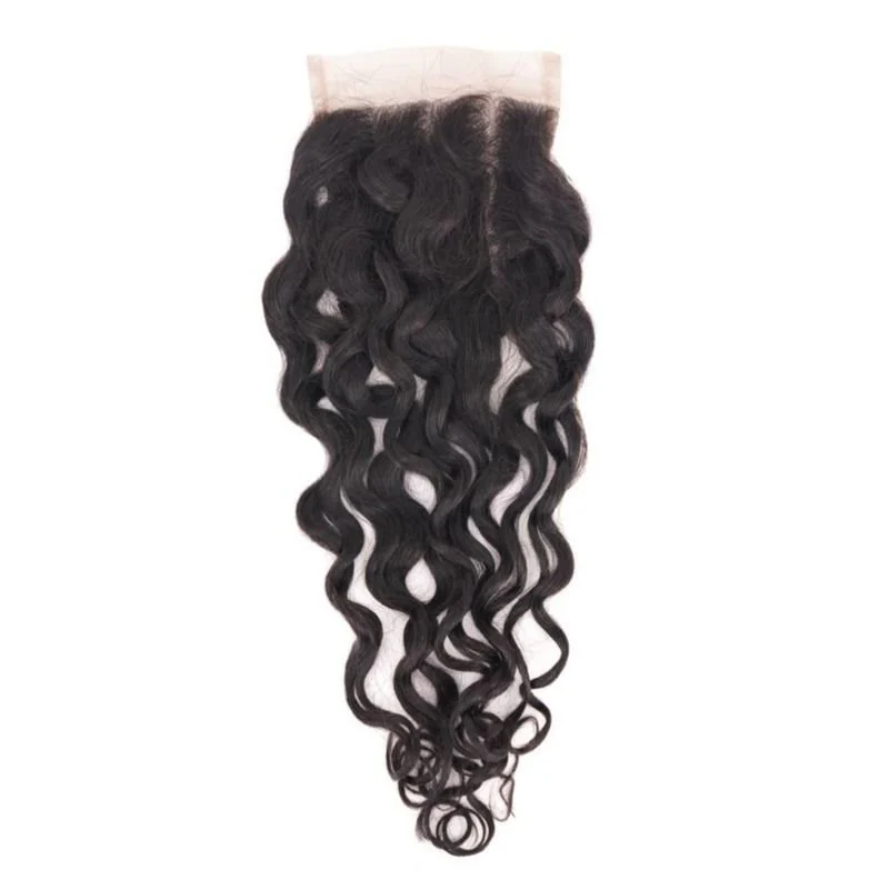 Spanish Wave 4x4 Transparent Lace Human Hair Closure - Image 6