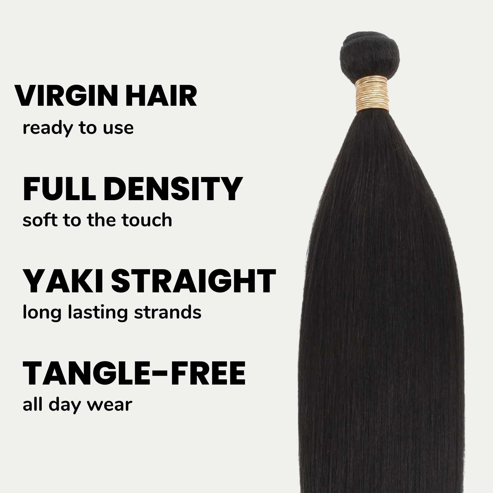 Yaki Straight 100% Human Hair Bundles - Image 3